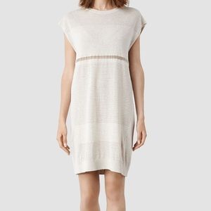 ALL SAINTS FILAMENT SWEATER DRESS OVERSIZE NATURAL 2